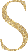 Alphabet S Gold Letter